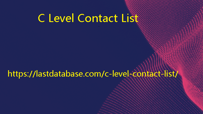 C-level Email list